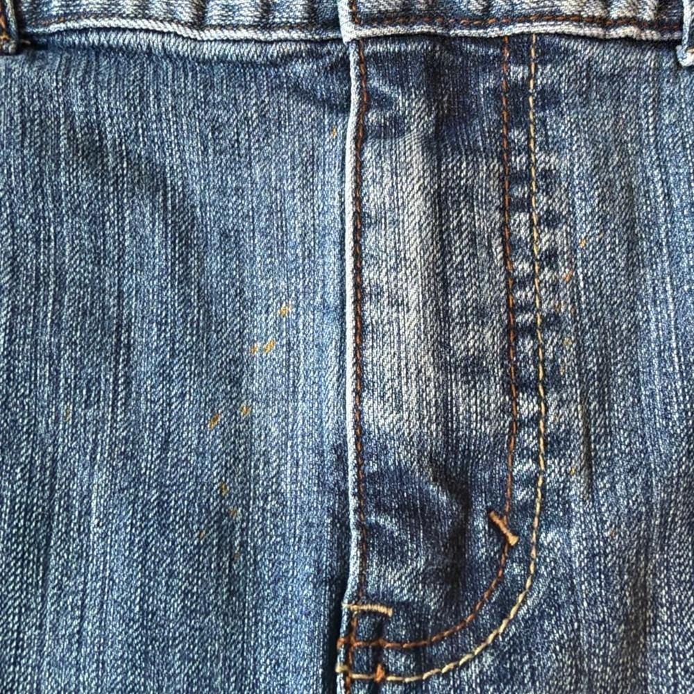 Bay Studio Petite Denim Skirt 14P Classic Blue Stretch Pencil - Picture 8 of 8